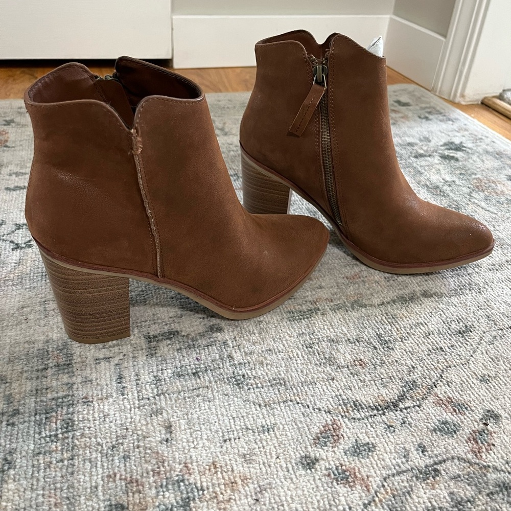 MIA Tan Ankle Booties